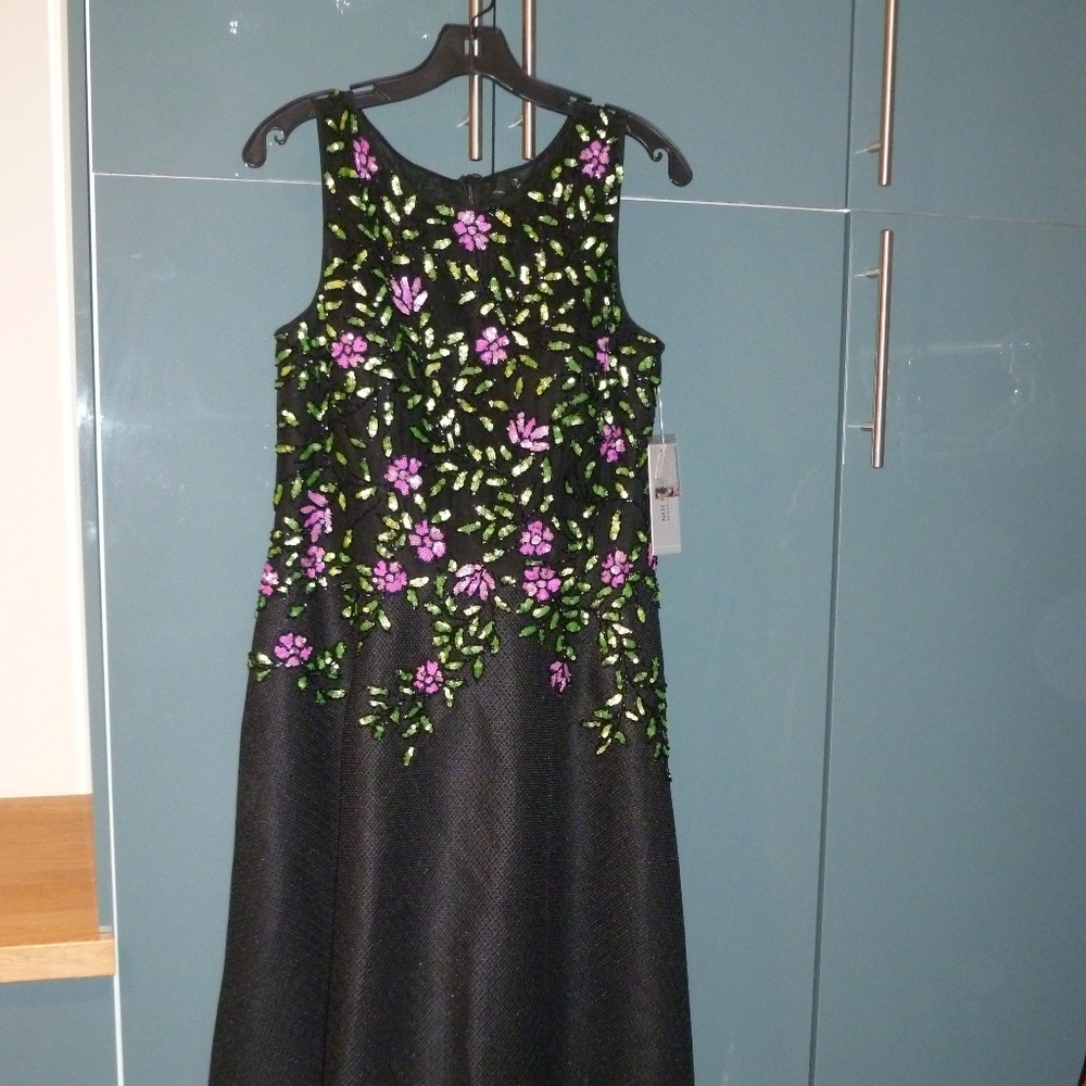 Bead & Sequin Evening Gown -